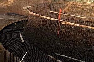 山西砼烟囱新建施工现场